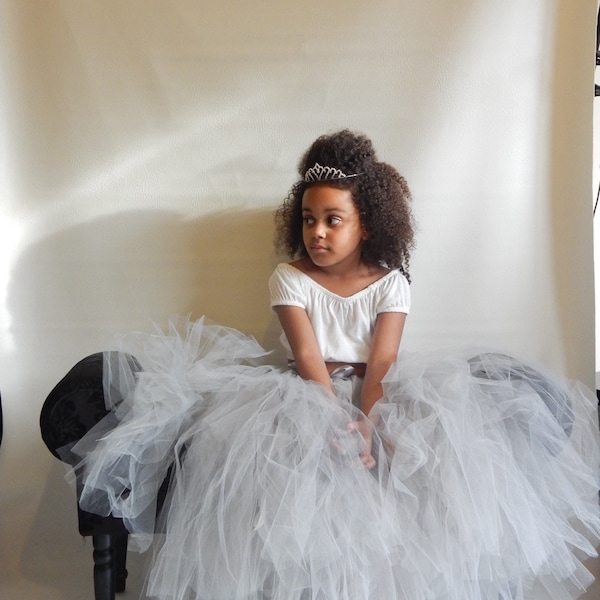 Filles longue longueur de plancher Tutu demoiselle d’honneur tutu Flowergirl tutu, Mini mariée tutu jupe Flowergirl jupe mariage jupe demoiselle d’honneur jupe costume