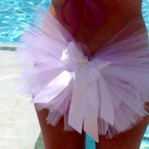 Möhippa brud bikinislöja, rumpslöja, rumpslöja, bikinislöja med rosett, möhippa semester brudresa brudsemester tjejresa semester accessoarer