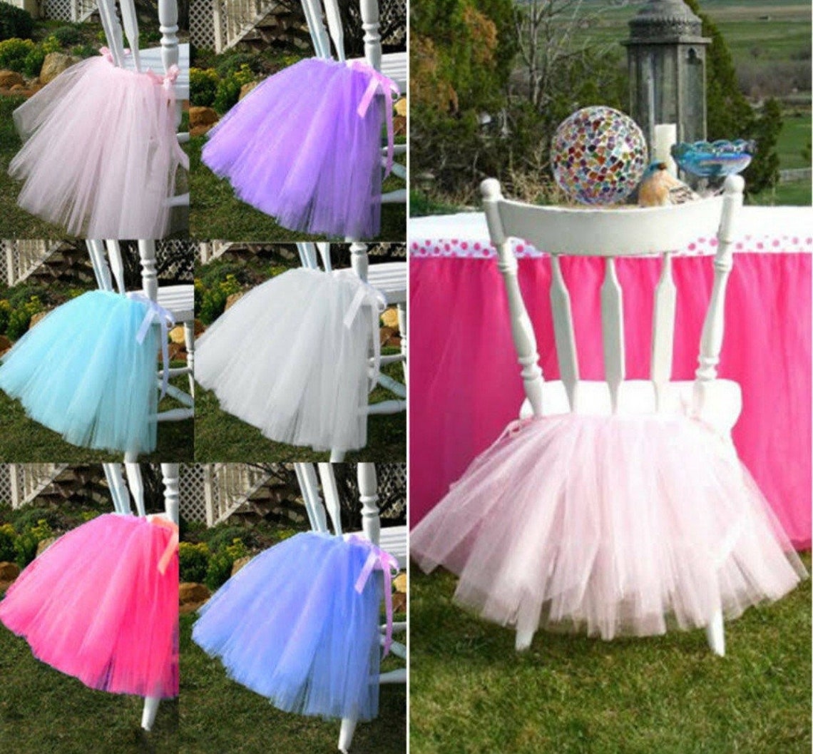 Chair Tutu Chair Cover Chair Decoration Chair Skirt Etsy