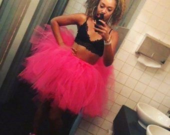 Adult Tulle Party Skirt, Handmade Dance Tutu