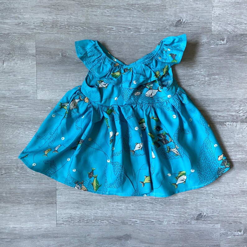 fish dress for baby girl