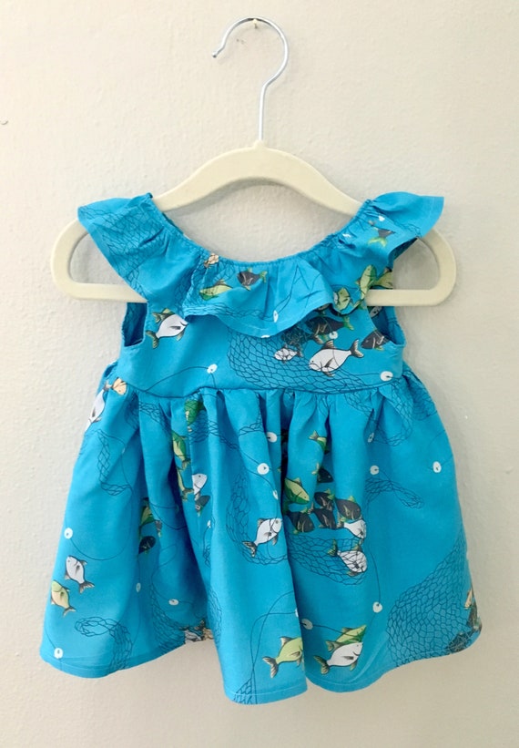 fish dress for baby girl