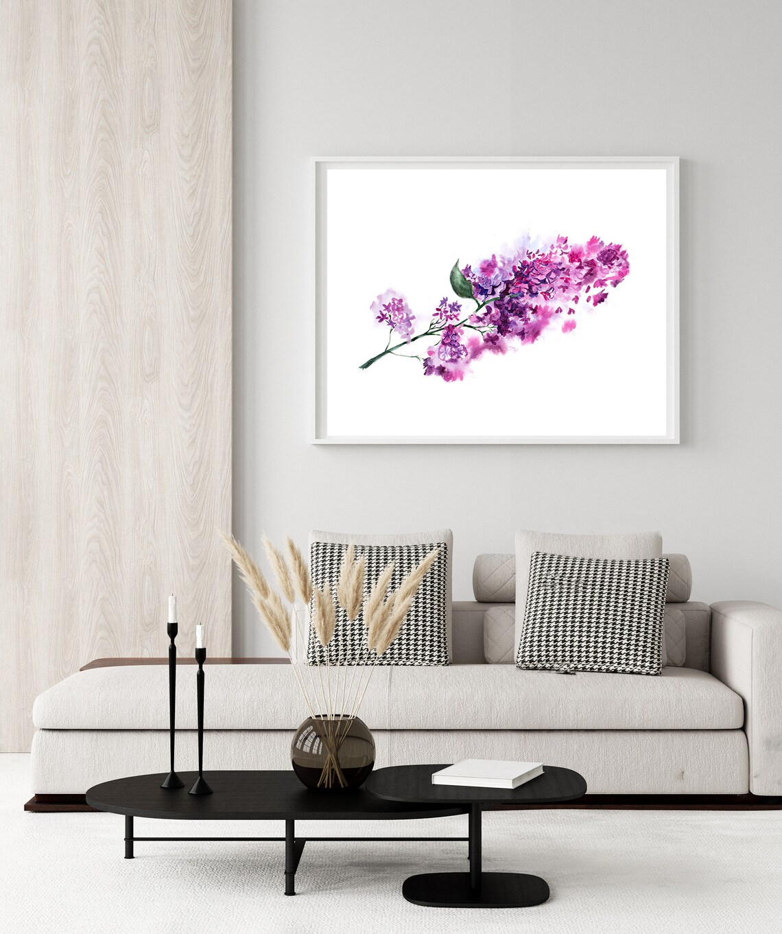Lilac painting Print wall art decor botanical artwork | Etsy