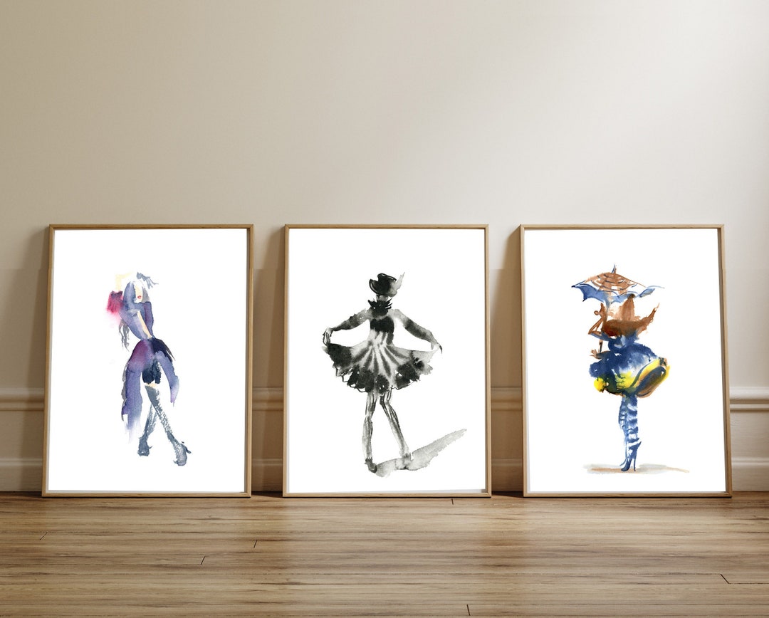 circus-theme-art-print-set-of-3-watercolor-gallery-abstract-wall-decor