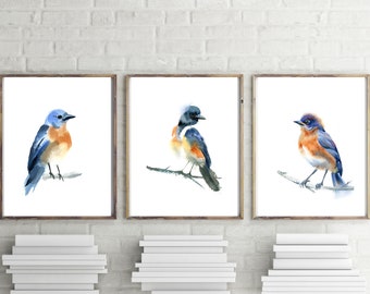 WGI Gallery WA-LBB-812 Lindas Bluebirds Wall Art WGI Gallery WA-LBB-812 Lindas Bluebirds Wall Art