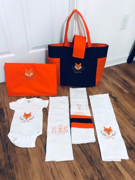 fox diaper bag