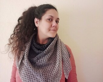 Foulard femme, foulard au crochet, châle femme