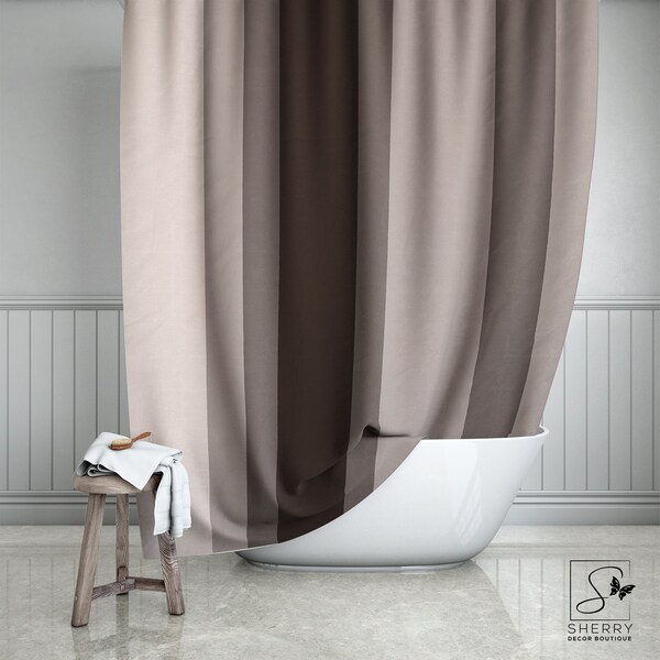 Brown Shower Curtain - Etsy