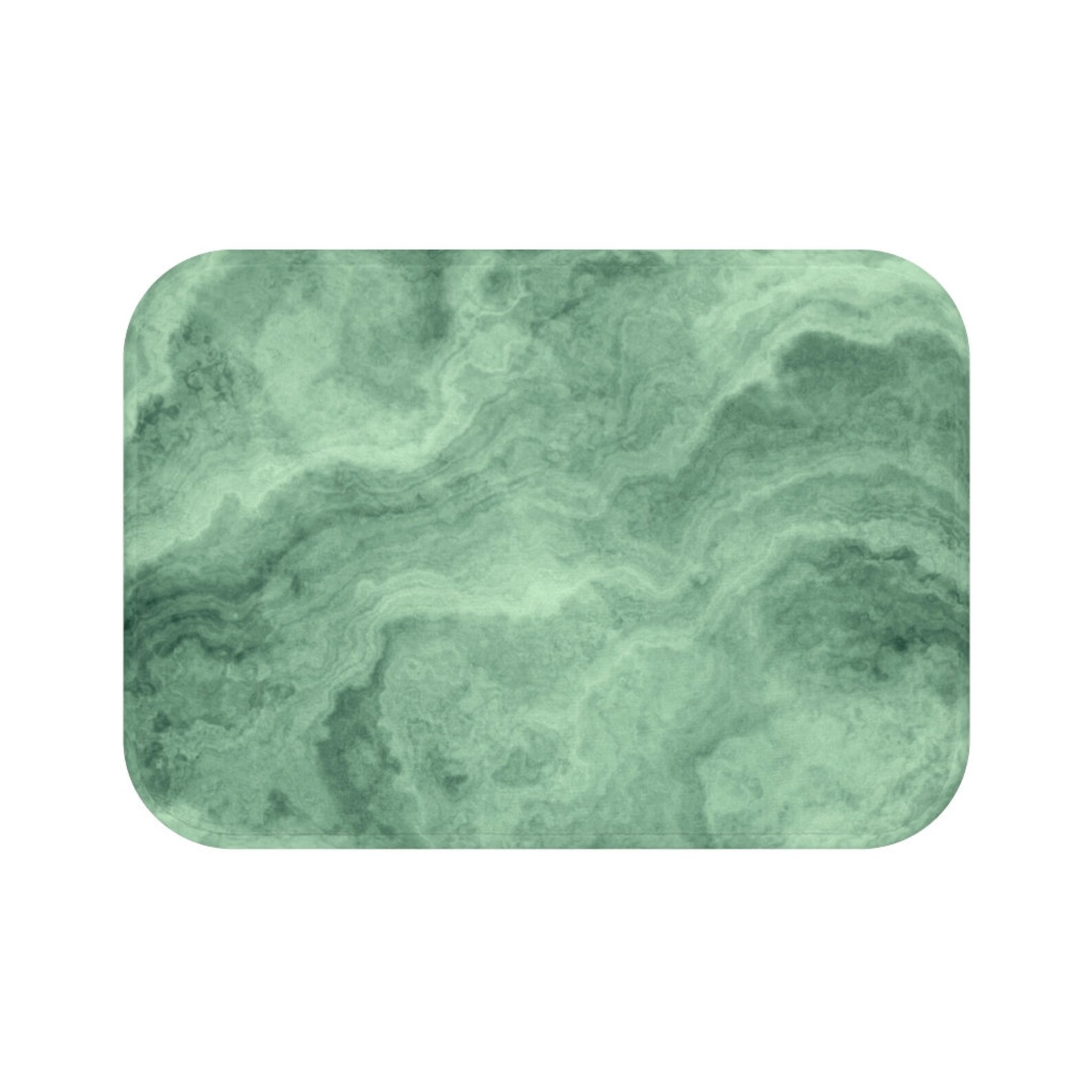 Green Marble Bath Mat Light Green Marble Bathroom Decor Etsy