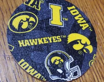 Iowa hawkeye coasters