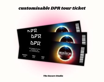 Customisable DPR Tour Concert Ticket | DIGITAL DOWNLOAD