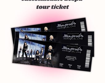 Customisable Aespa World Tour Concert Ticket | DIGITAL DOWNLOAD