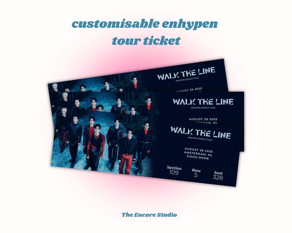 ENHYPEN コースター　当選品　LINEMUSIC ENHYPEN World Tour - WALK THE LINE in GOYANG – Choice Music LA
