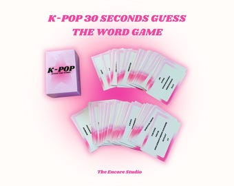 K-POP Guess The Word / 30 Seconds Card Game