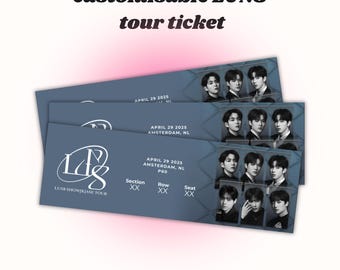 Customisable LUN8 Tour Concert Ticket | DIGITAL DOWNLOAD