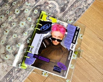 Handmade Ateez Mingi A5 Binder Cover / Divider | DIGITAL DOWNLOAD | Kpop Collection Supplies