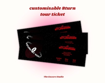 Customisable 8TURN Tour Concert Ticket | DIGITAL DOWNLOAD