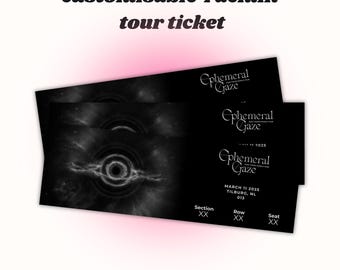 Customisable Taemin Tour Concert Ticket | DIGITAL DOWNLOAD