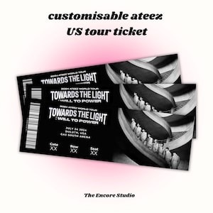 Customisable Ateez USA Tour Concert Ticket | DIGITAL DOWNLOAD