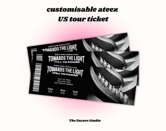 Customisable Ateez USA Tour Concert Ticket | DIGITAL DOWNLOAD