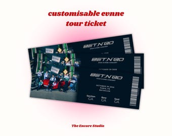 Customisable EVNNE Tour Concert Ticket | DIGITAL DOWNLOAD