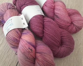 3x100g Skein Yarn Pack, 4PLY Weight, hand dyed shawl sock yarn, fingering weight, merino, nylon