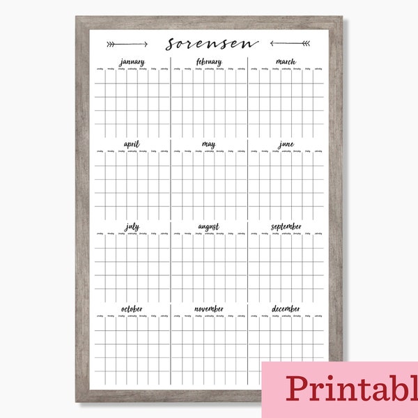 Whiteboard Yearly Planner Etsy Whiteboard Yearly Planner Etsy