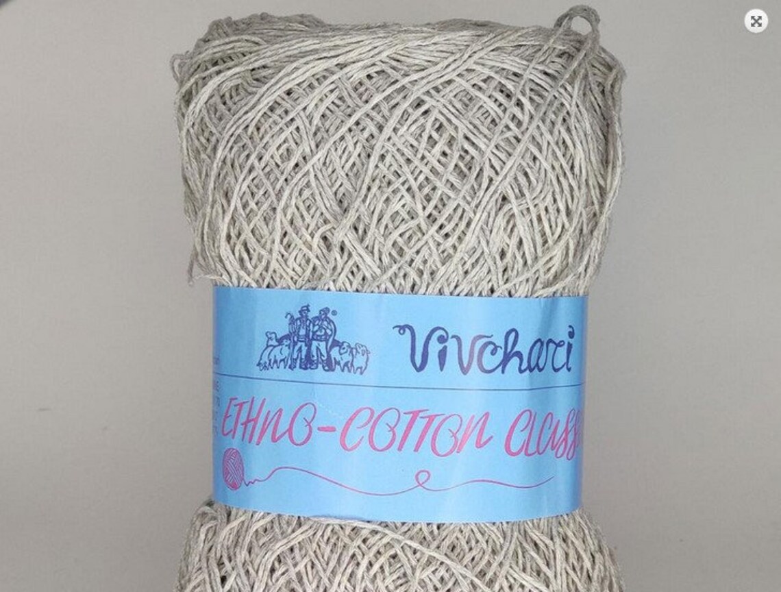 Vivchari Ethno cotton classic Cotton Linen blend yarn Summer Etsy