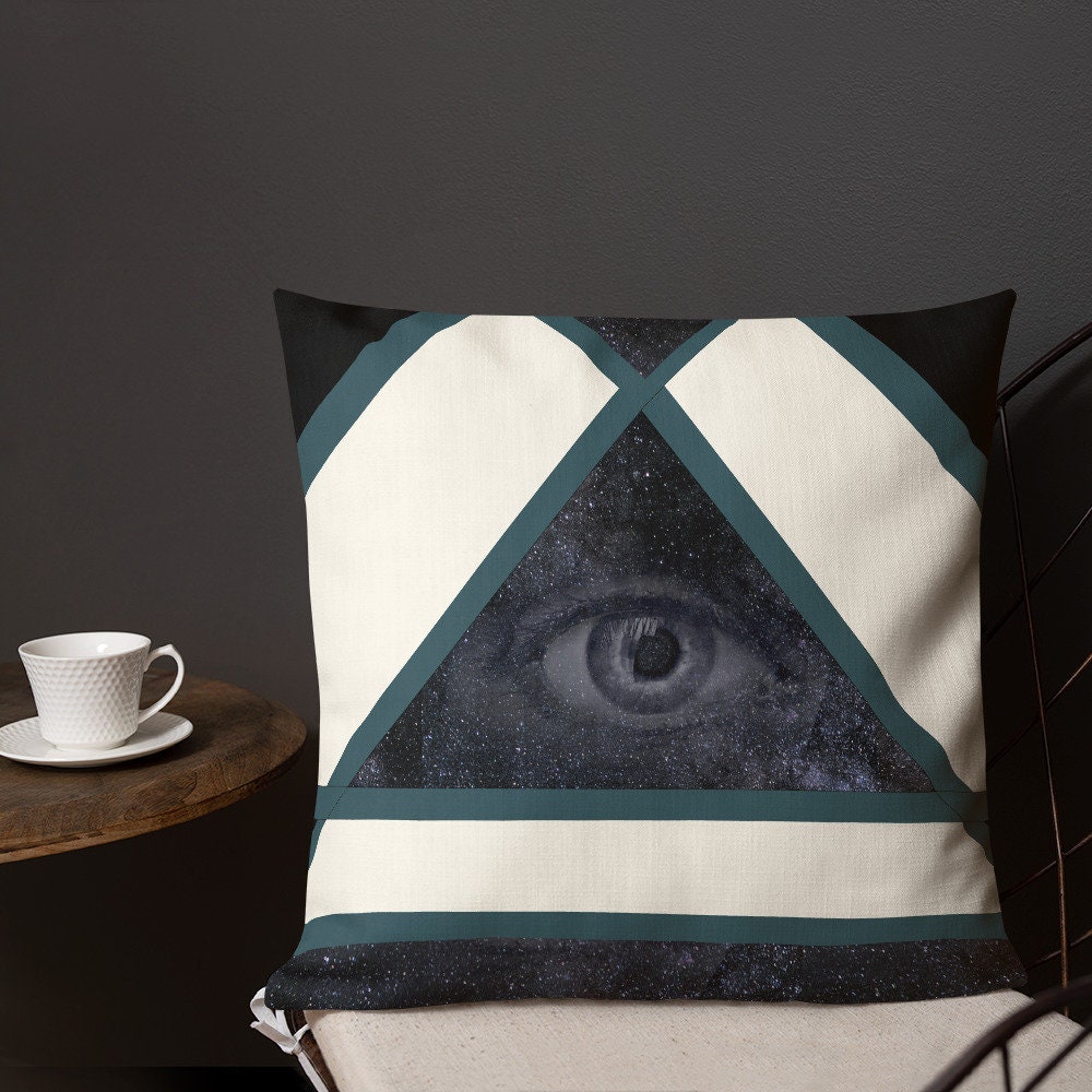 The All Seeing Eye Throw Pillow Etsy