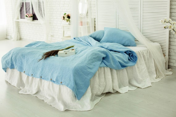 Duvet Cover Button Down Washable Bedding 100 Natural Etsy