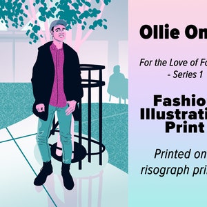Riso Print! | Fashion Illustration | 11x17 Print | For The Love of Fashion - Detroit (Series 1)
