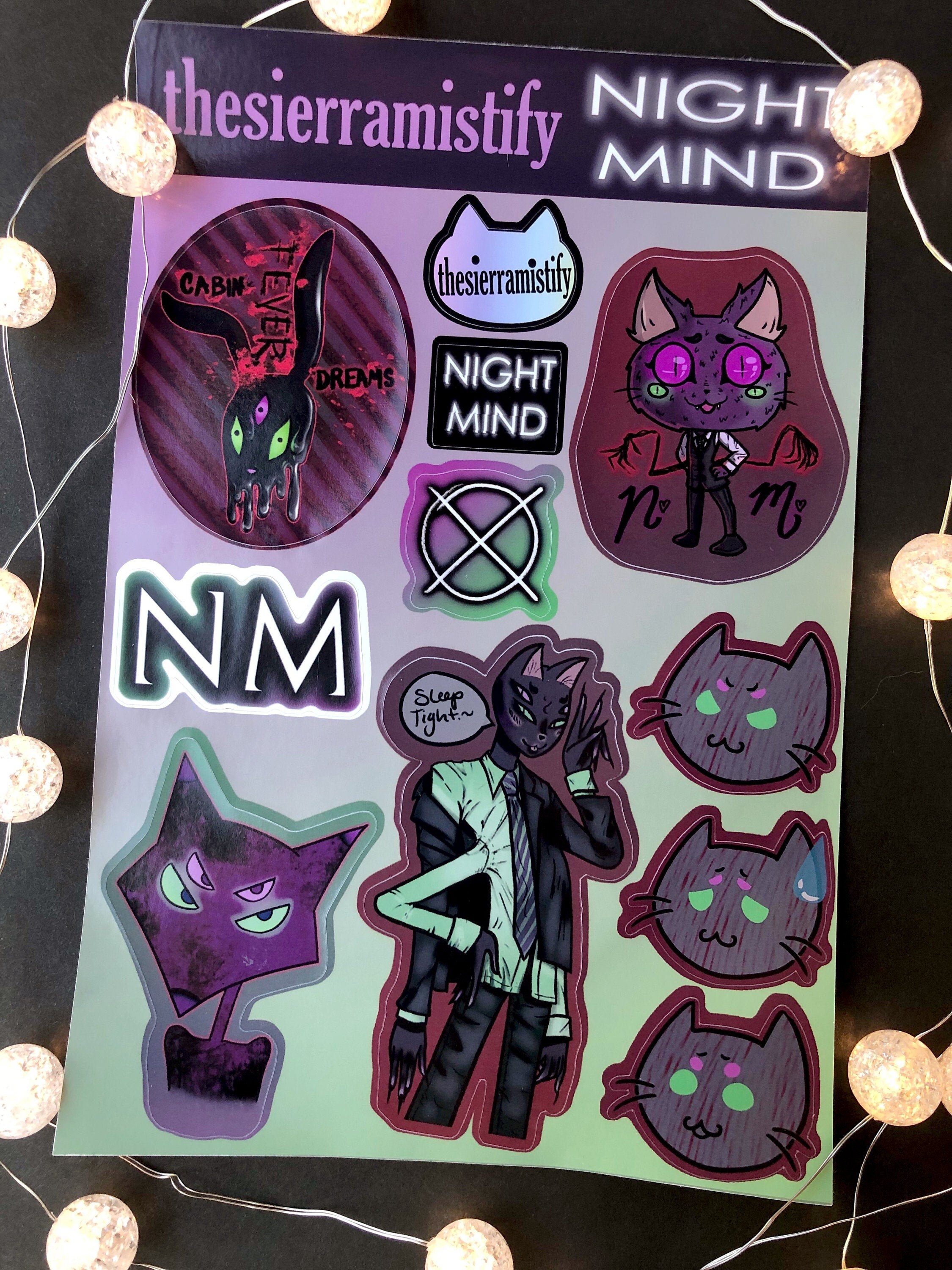 Night Mind nick Nocturne Stickers sleep Tight Etsy