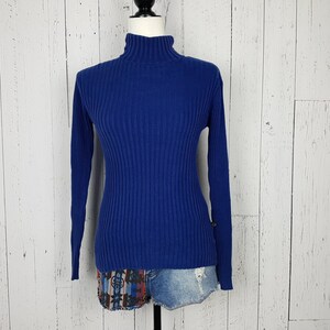 Neon store blue turtleneck