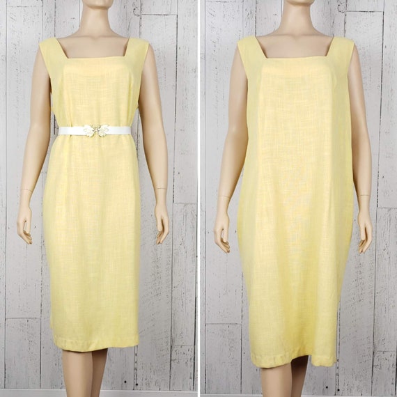 light yellow plus size dress