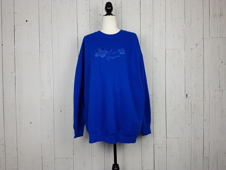Vintage Las Vegas Sweatshirt Women/'s 1X Plus Size Crewneck Oversize Cotton Pullover Shirt Souvenir Gift Tourism Travel Trip Vacation Tourist