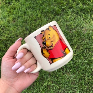 Vintage Winnie The Pooh Ceramic Coffee Mug Made In Thailand | Vintage Mugs | Disney | Winnie The Pooh | Coffee Lover | Coffee | Rare |