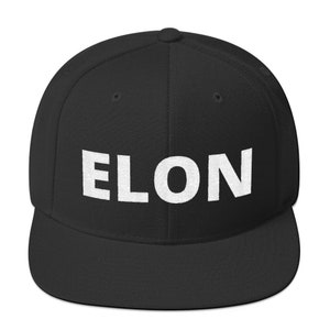 Elon Musk Snapback Hat Embroidered Fan Cap Double Sided