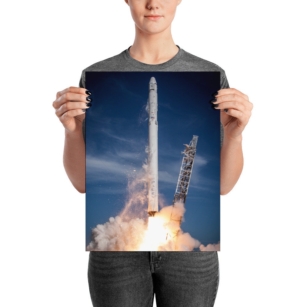 Spacex Falcon 9 Rocket Launch Poster Art Print - Etsy