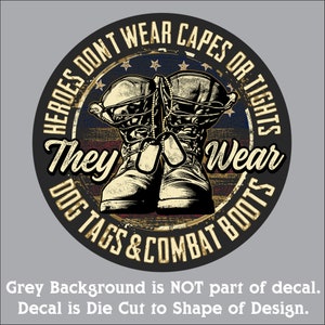 Heroes Don’t Wear Capes Magnet Set – Support Our Troops Military Patriotism – 3‑Piece Freedom Vehicle or Fridge Magnet Bundle