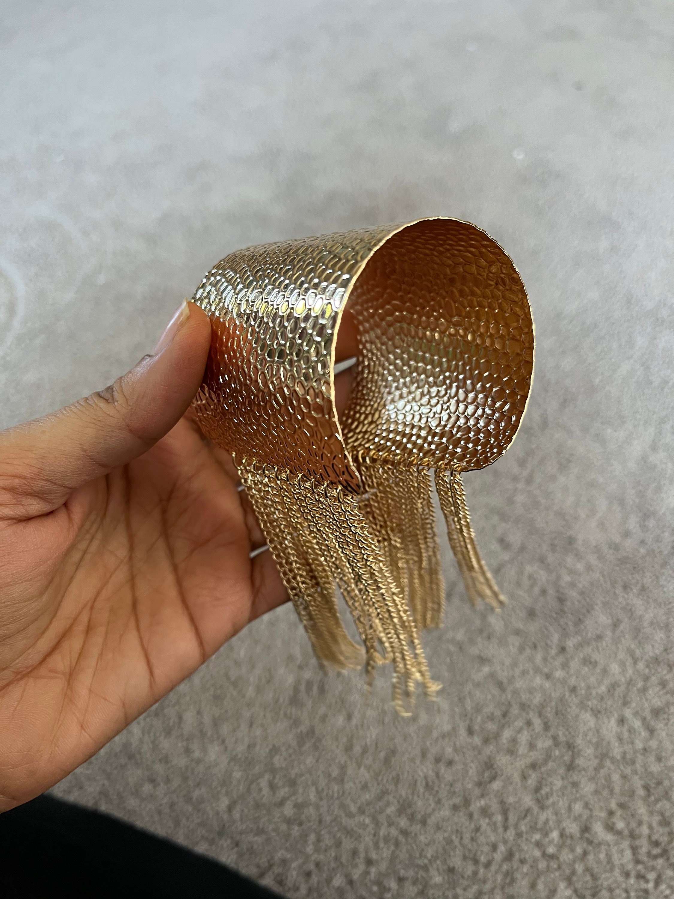 Fringe cuff hotsell bracelet
