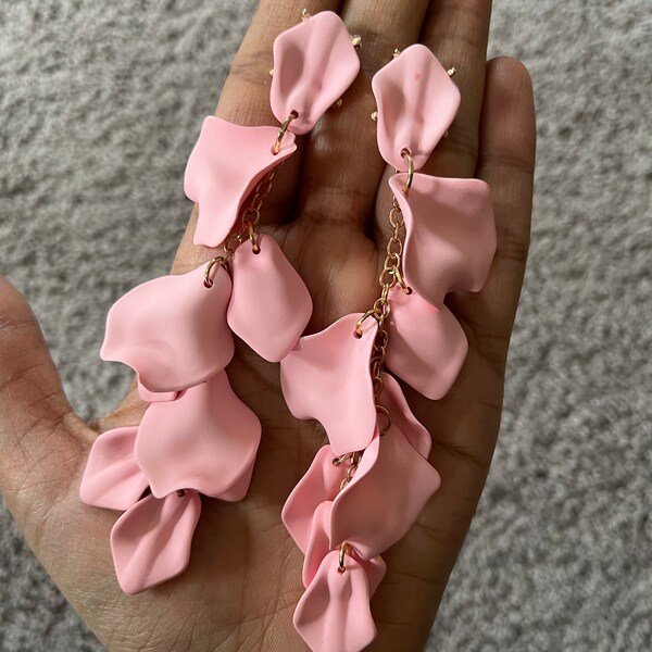 Baby Pink Earrings Etsy