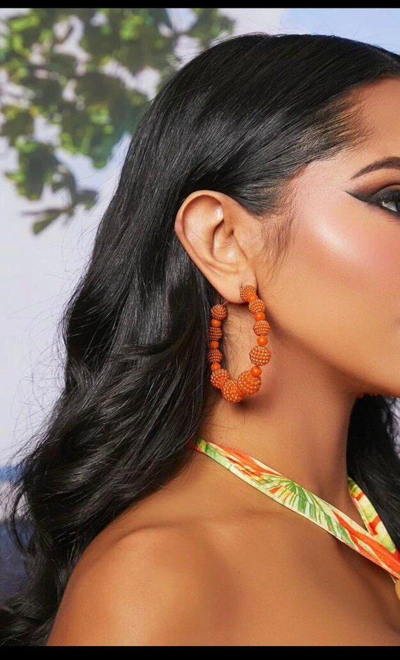 Details more than 73 orange acrylic earrings