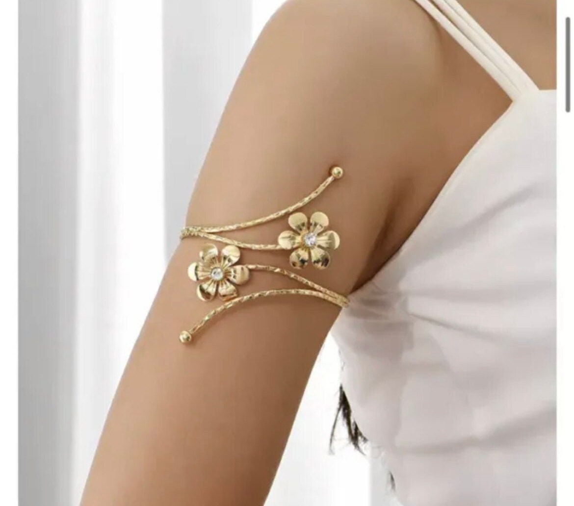 7Pcs Arm Cuff Upper Arm Band Minimalist Cuff Bracelets for Women Silver  Gold Rose Gold Adjustable Armlet Armband Set
