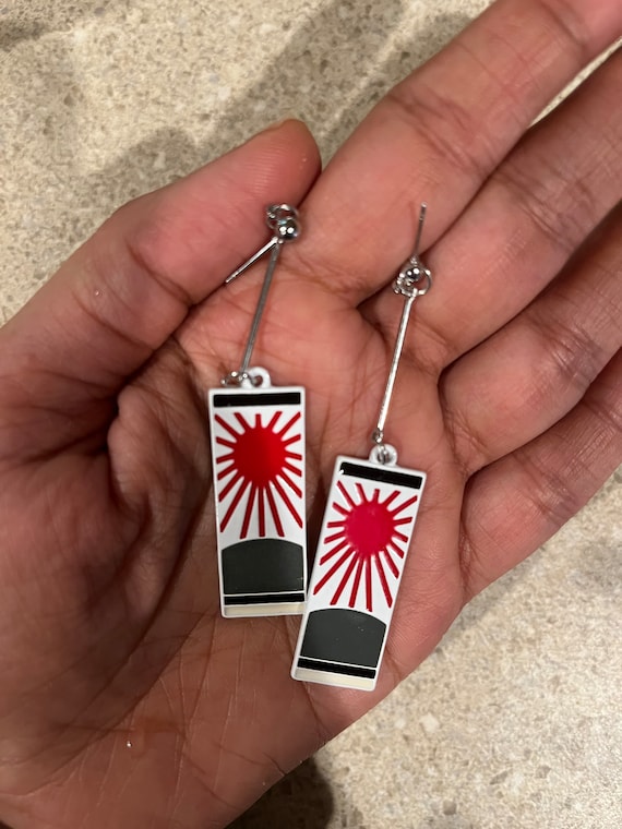 Anime Earrings Hanafuda Earrings Japanese Earrings Men Women