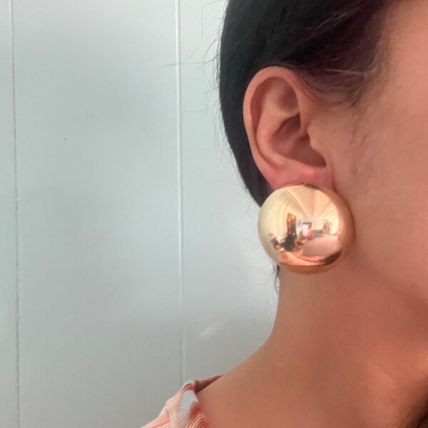 Big Round Earrings Etsy