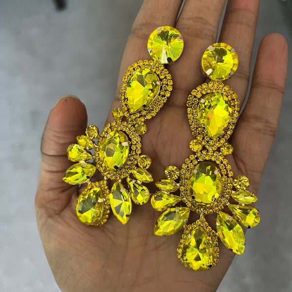 Yellow Earrings Etsy