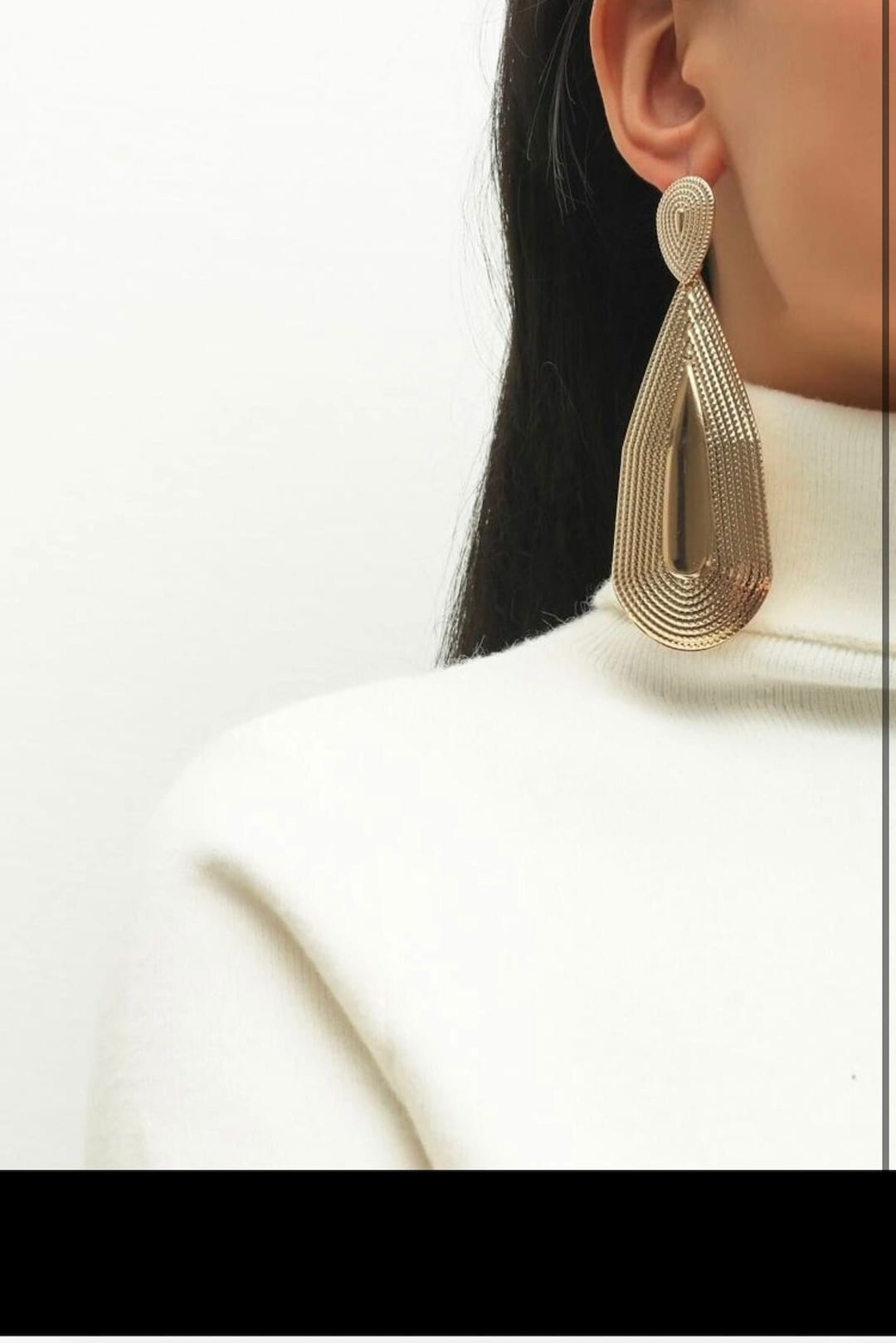 Big Gold Earrings , Large Gold Earrings , Huge Gold Stud Earring , Gold