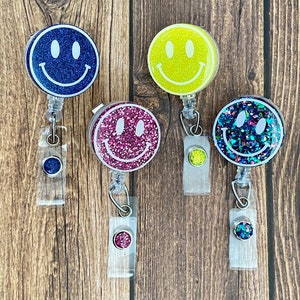 Smiley Face Badge Reel