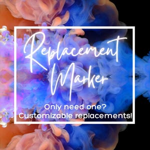Single replacement x-ray marker