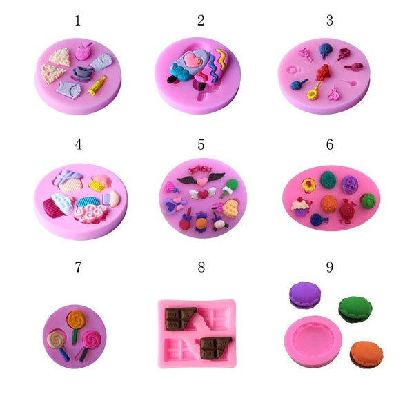 Macaron Eat Mold Silicone Mold Deco Sweets Mold